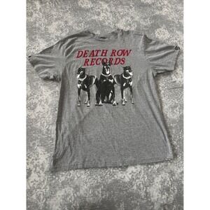 Crooks & Castles Death Row Records Graphic T Shirt Mens Large Gray Dogs
